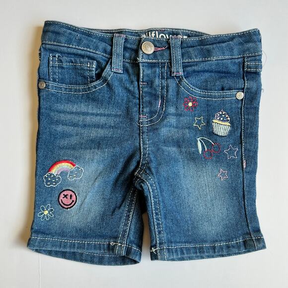 Wallflower Denim Embroidered Shorts - Picture 2 of 8